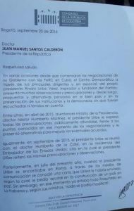 carta uribe