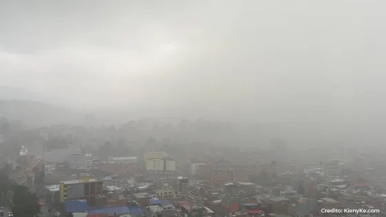 Llueve intensamente en Bogotá