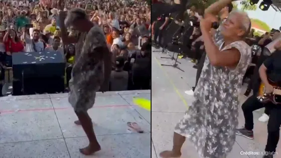 Abuela reaparece bailando en concierto tras ocho meses desaparecida