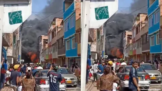 Grave incendio se presenta en Bogotá