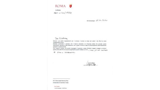 carta alcaldesa de Roma 