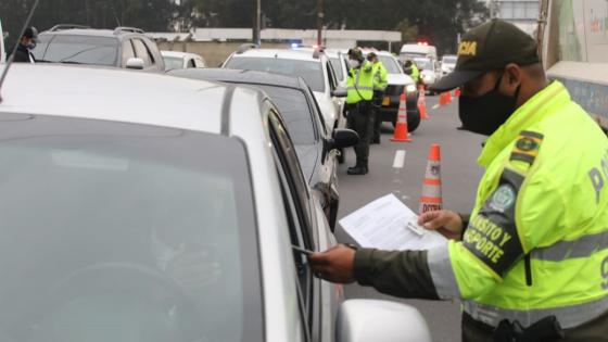 comparendos e inmovilizaciones de vehículos en Bogotá por incumplir con el plan candado por la vida