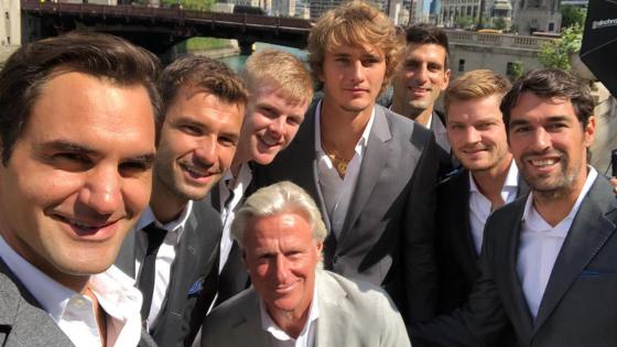 Roger Federer y Novak Djokovic Roger Federer y Novak Djokovic
