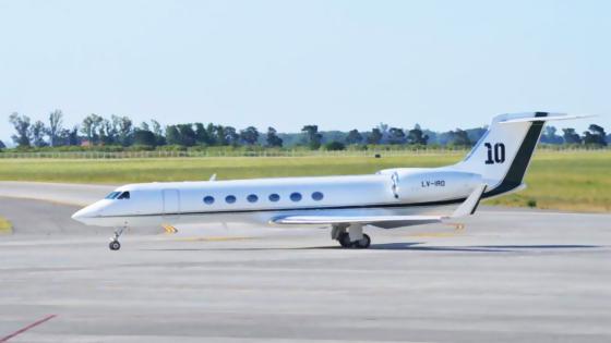 avión de lionel messi