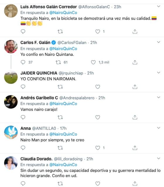 Apoyo a Nairo en supuesto caso de dopaje