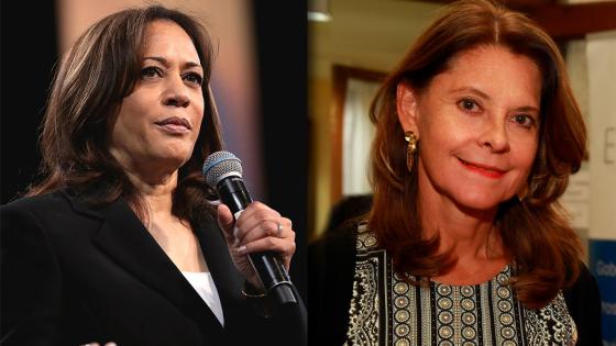 Vicepresidenta Kamala Harris y Marta Lucía Ramírez