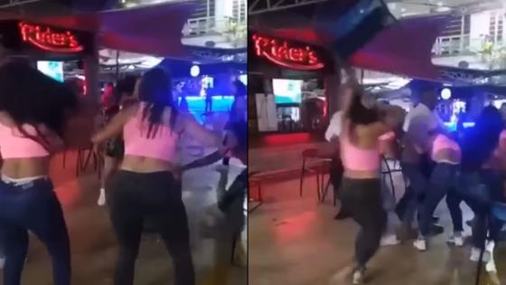 Pelea entre meseras del Centro Comercial Palmetto