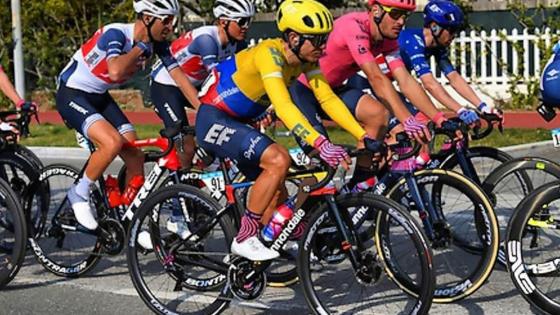 Sergio Higuita el mejor colombiano en la general de la Tirreno Adriático