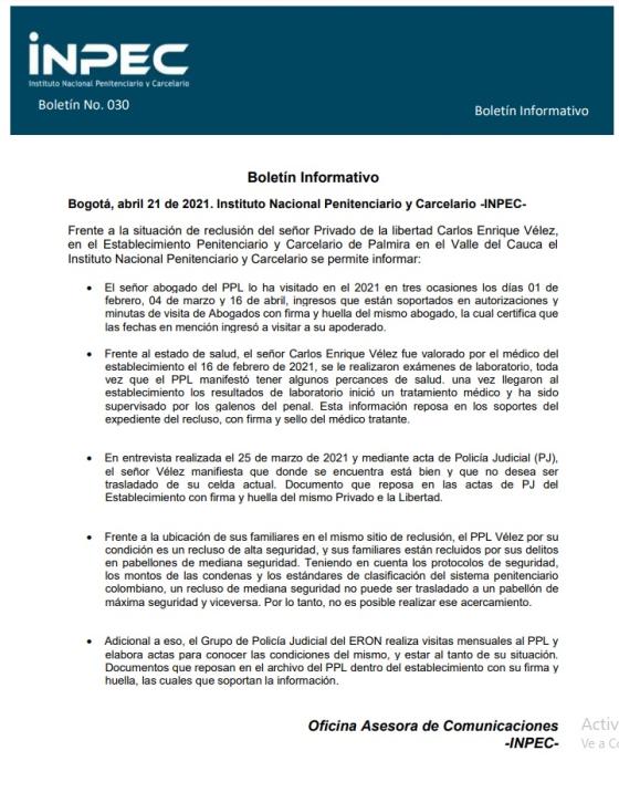 ¿Por qué Carlos Enrique Vélez frenó su colaboración en el caso de Diego Cadena?