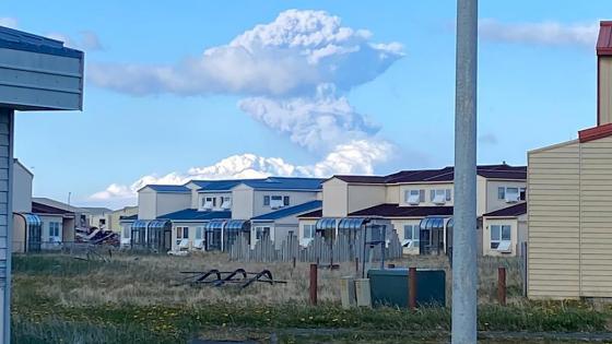 Explosión del volcán Sitkin