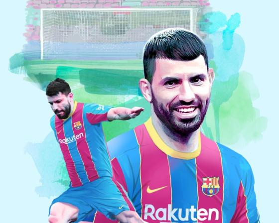 Sergio Kun Agüero, nuevo compañero de Messi en el Barcelona