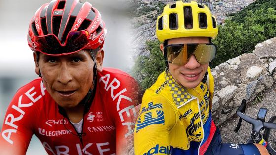 Nairo Quintana y Sergio Higuita en la general del Tour de Francia