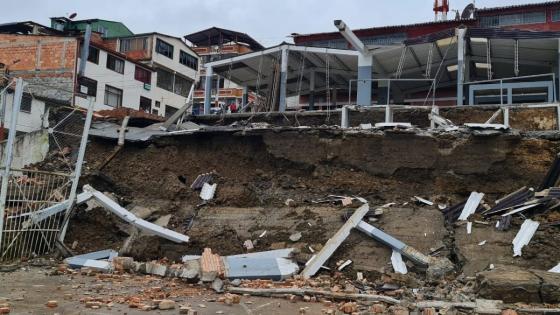 Plaza de mercado de Ubalá, Cundinamarca, se desplomó