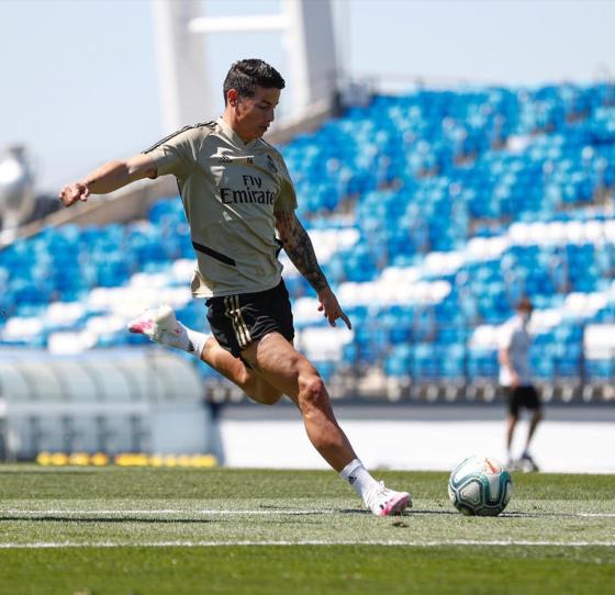 James Rodríguez en el Real Madrid. 