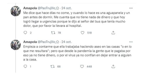 Hilo doctora Paola Trujillo. 