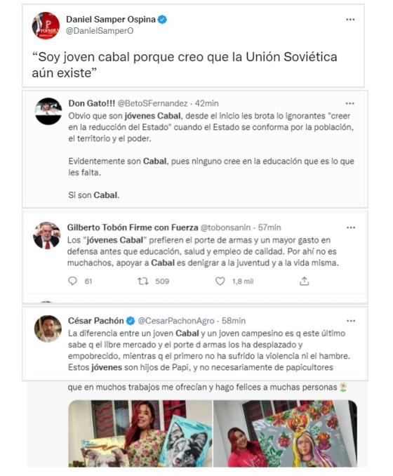 Jóvenes Cabal. 