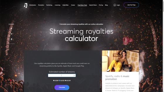 Royalties Calculator