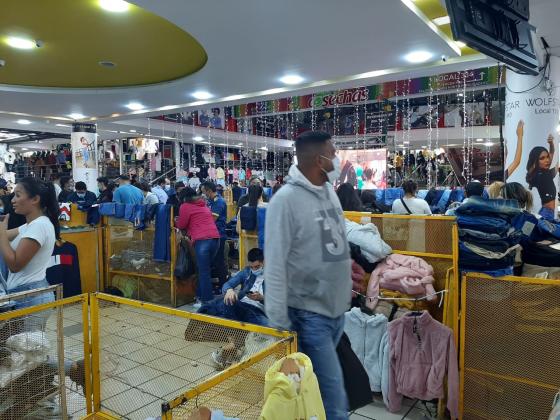 Compras en San Victorino