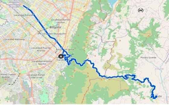 recorrido del Gran Fondo Pájara Race en Bogotá