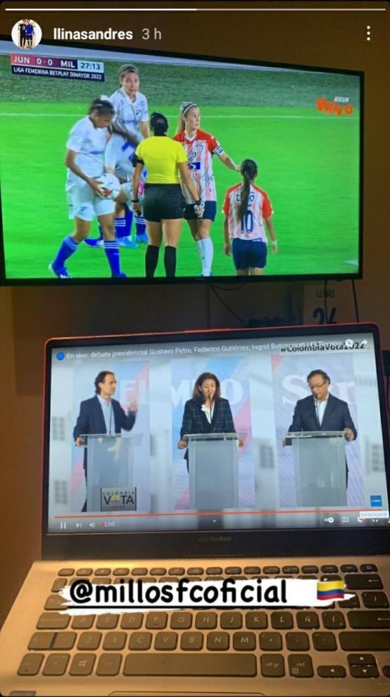 Jugador de Millonarios no se perdió de debate presidencial