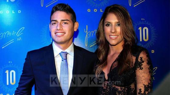 James Rodríguez y Daniela Ospina