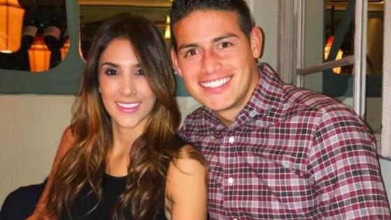 Daniela Ospina y James Rodríguez 