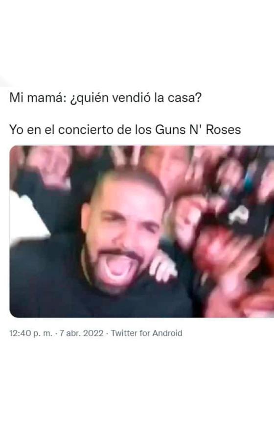 Los memes que dejó el concierto de Guns N' Roses en Bogotá