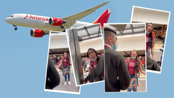 Pelea en Avianca