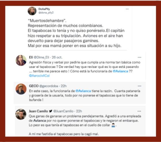 Reacciones Avianca