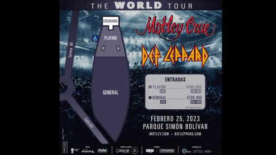 Boletas Mötley Crue y Def Leppard en Bogotá