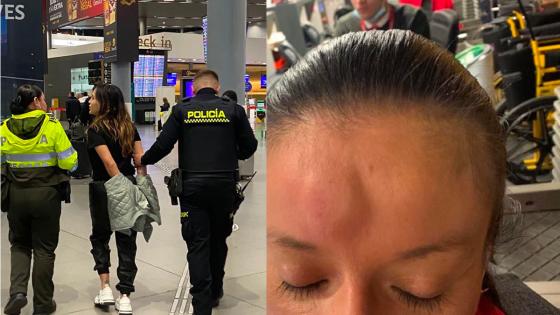 mujer golpeó trabajadora avianca