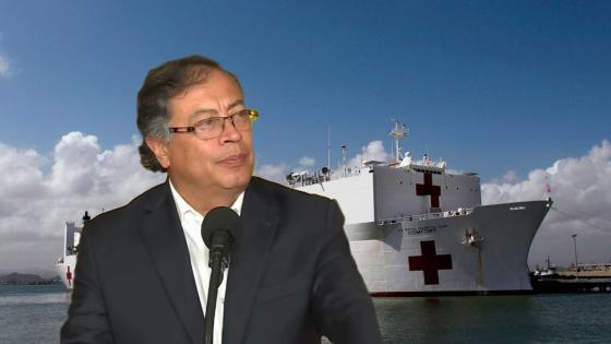 Petro agradece a Estados Unidos la misión humanitaria del barco hospital