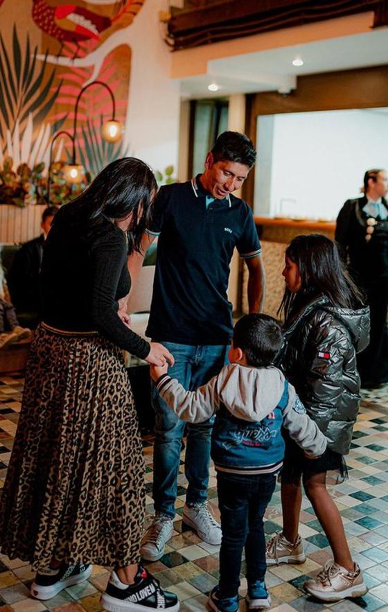 Nairo Quintana y Yeimi Hernández Nairo Quintana y Yeimi Hernández