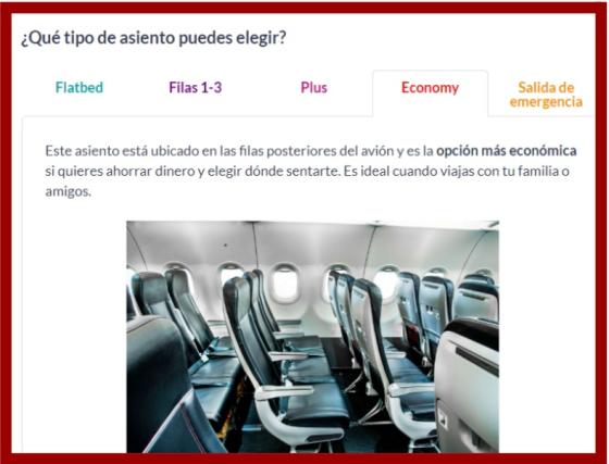 Precios de asientos en Avianca