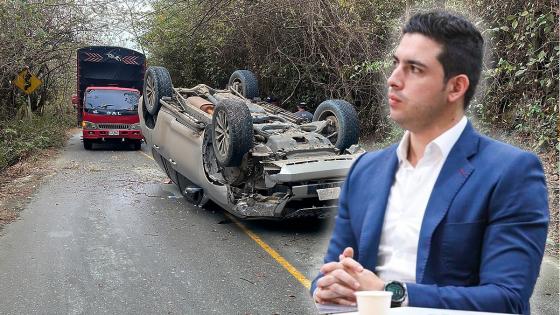 Esteban Restrepo accidente Sabanalarga Antioquia 