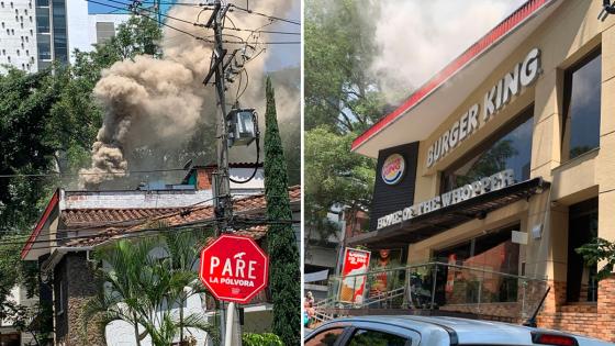 Incendio Burger King Medellín 