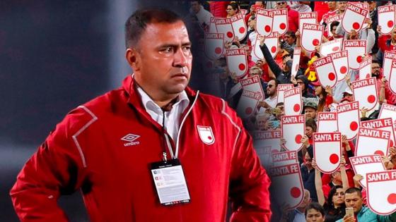 Hinchas de Santa Fe piden salida del técnico Harold Rivera