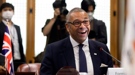 El ministro británico de Asuntos Exteriores, James Cleverly