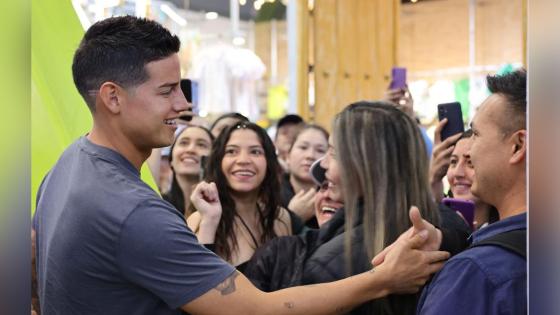 James Rodríguez visitó reconocido centro comercial de Bogotá