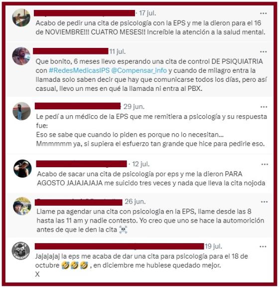 Las quejas de los pacientes sobre las EPS Las quejas de los pacientes sobre las EPS