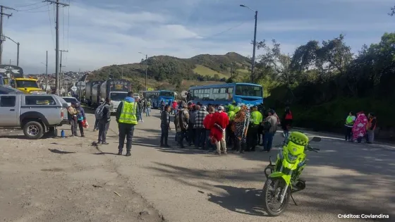 Bloqueos Guayabetal Vía al Llano Villavicencio Bogotá