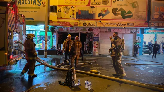 Incendio en el centro de Medellín en establecimiento de comercio