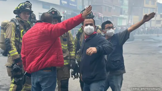 Fuerte incendió cerca del Hospital Meissen generó pánico en el sur de Bogotá 