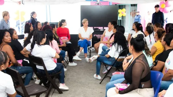 Verónica Alcocer acompañó programa de salud menstrual para reclusas en colombia