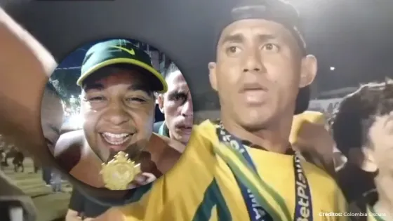 Hincha que robó medalla a jugador del Bucaramanga apareció llorando pidiendo disculpas