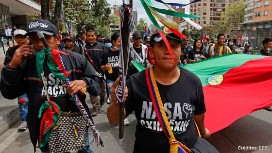 "La minga sigue activa": indígenas siguen manifestándose en Bogotá