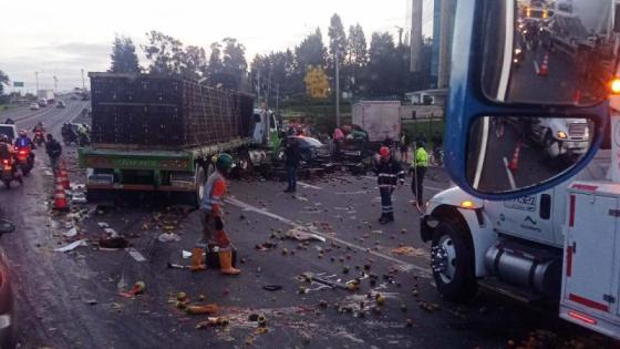 Accidente camión de papas