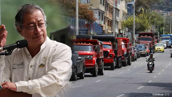 Gustavo Petro paro camionero