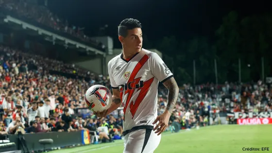 ¿Cómo le fue a James en su debut con el Rayo Vallecano?