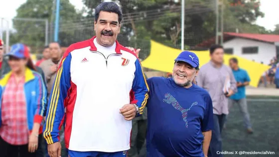 Maduro le pide al espíritu de Maradona que le "Jale las patas" a Milei